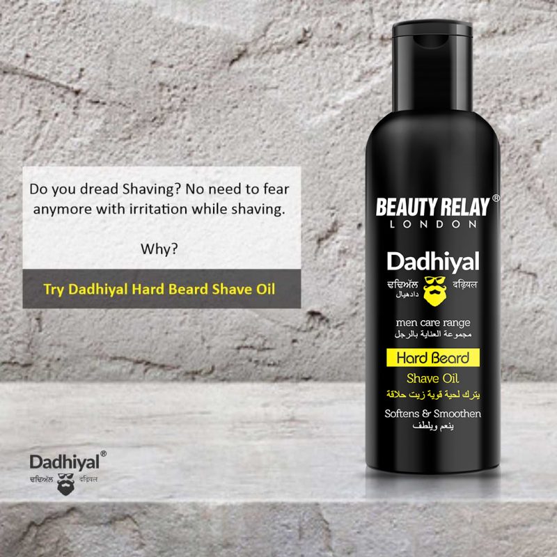 Hard Beard shaving oil - Beauty Relay India