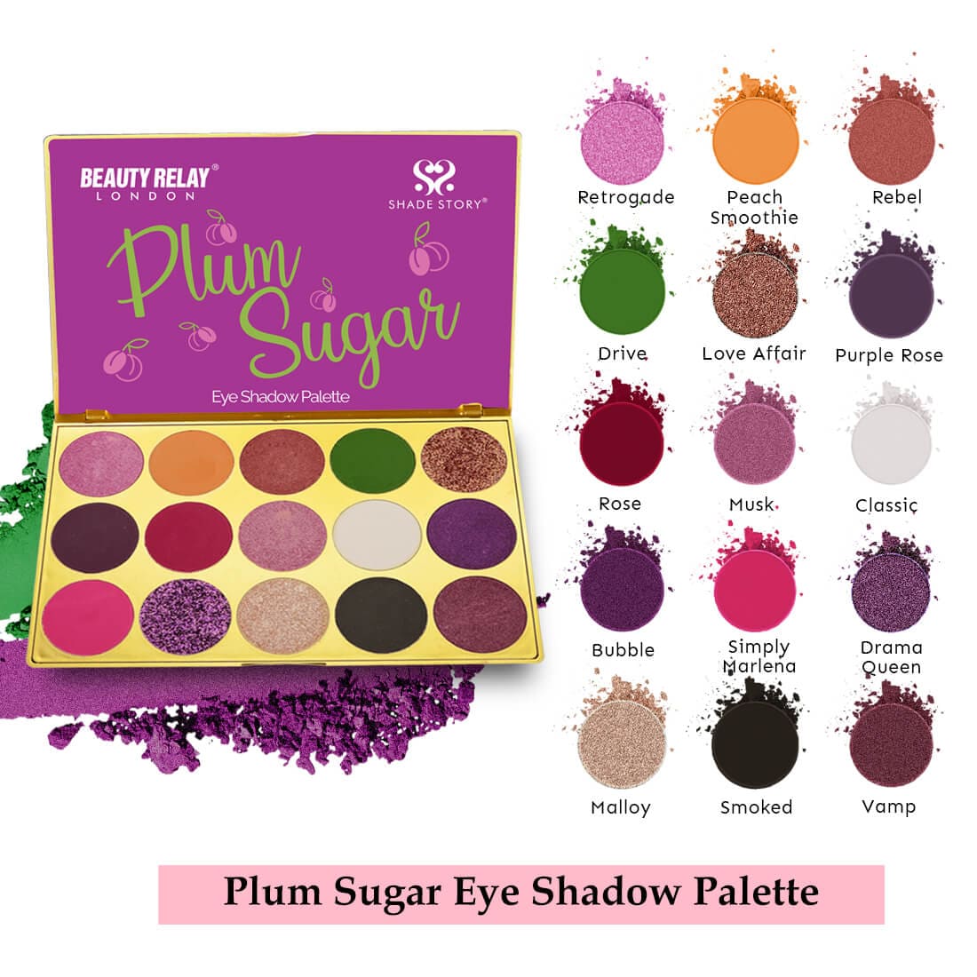 Plum Sugar Eye Shadow Palette - Beauty Relay India