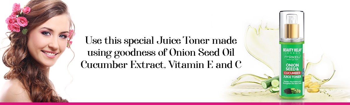 Onion And Cucumber Juice Toner With Vitamin C