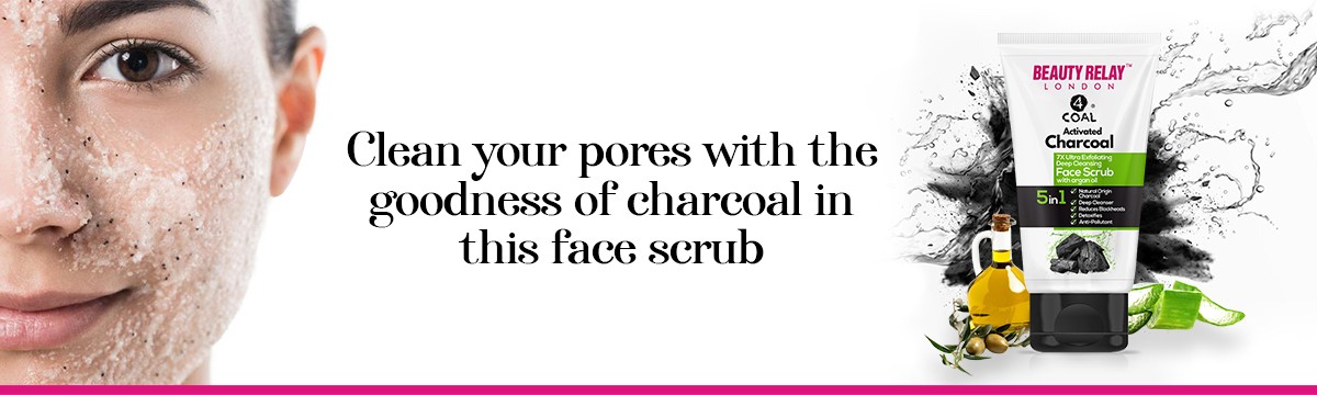 Activated Charcoal Face Scrub With Aloe Vera