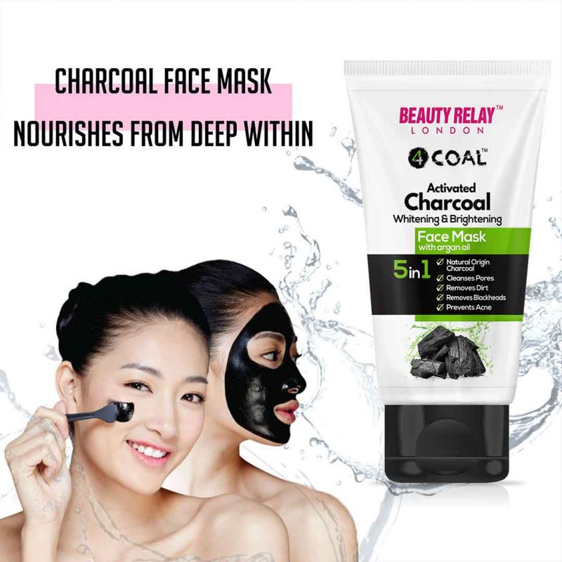 Charcoal face mask - Beauty Relay India